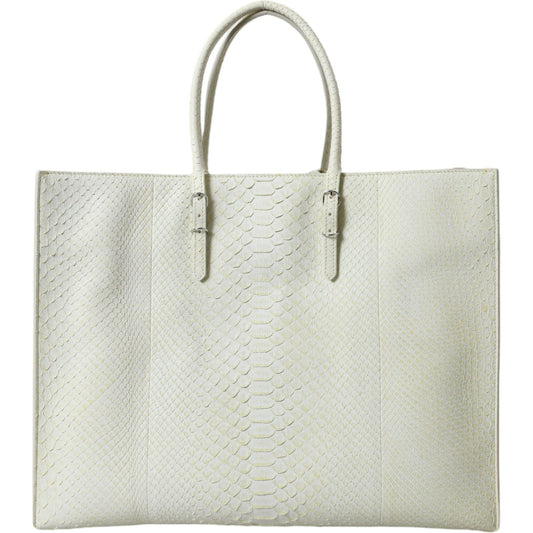 BalenciagaChic Python Leather Tote in White & YellowMcRichard Designer Brands£1879.00