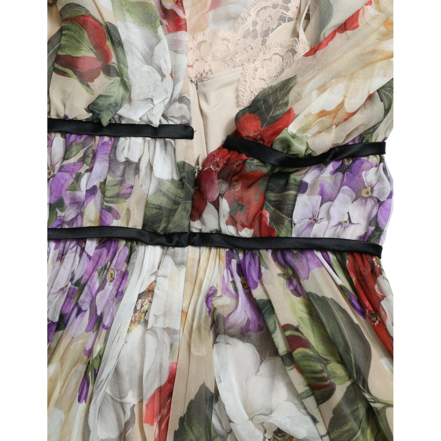 Dolce & Gabbana Floral Elegance Silk Chiffon Mini Dress floral-elegance-silk-chiffon-mini-dress