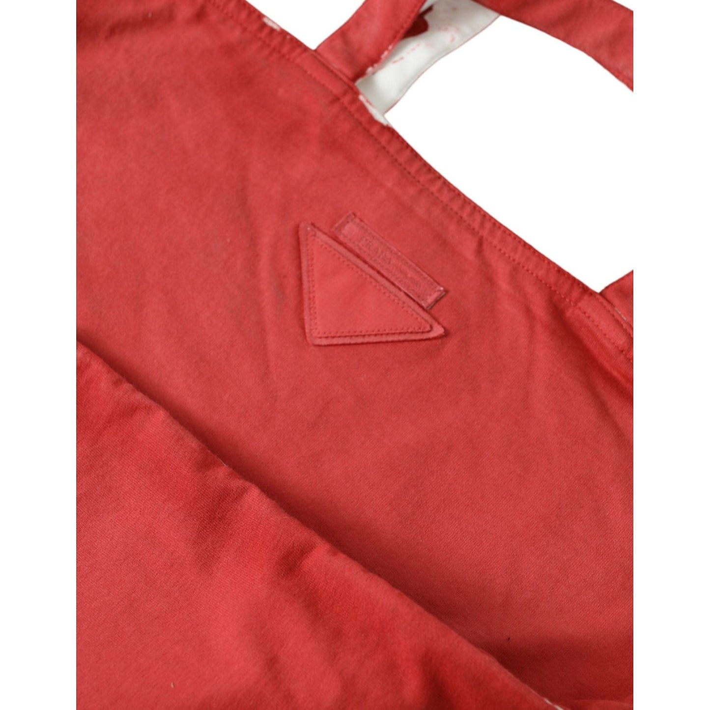Prada Chic Red and White Fabric Tote Bag chic-red-and-white-fabric-tote-bag