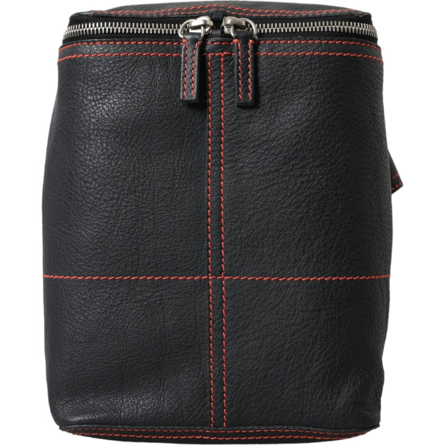 Black Marsupio Leather Vintage Daino Backpack Sling Shoulder Bags