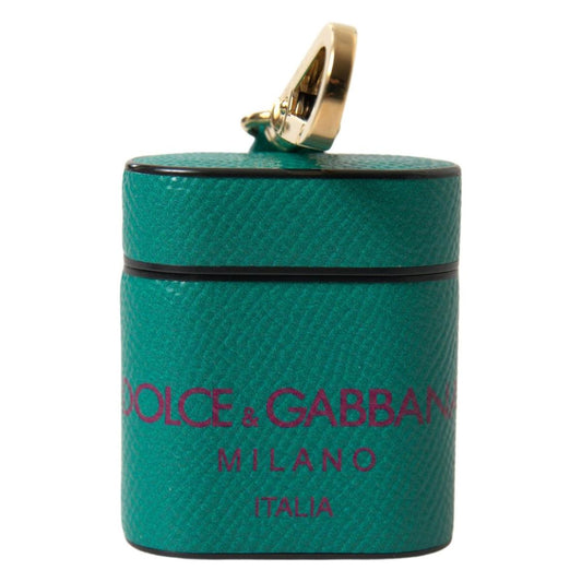 Dolce & GabbanaElegant Leather Airpods Case in Green and MaroonMcRichard Designer Brands£229.00