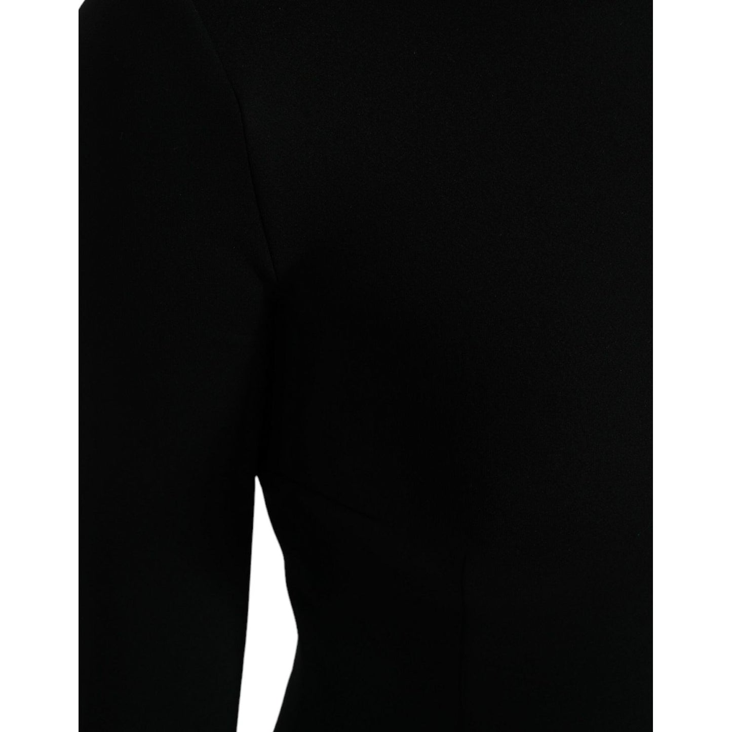Dolce & Gabbana Elegant Black Bodycon Turtleneck Dress black-long-sleeve-turtleneck-bodycon-dress
