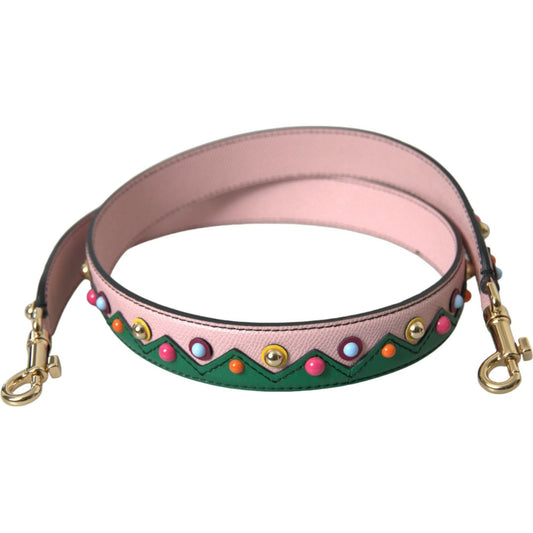 Dolce & Gabbana Pink Leather Handbag Accessory Shoulder Strap pink-leather-handbag-accessory-shoulder-strap
