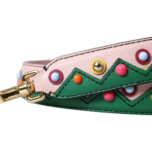 Dolce & Gabbana Pink Leather Handbag Accessory Shoulder Strap pink-leather-handbag-accessory-shoulder-strap