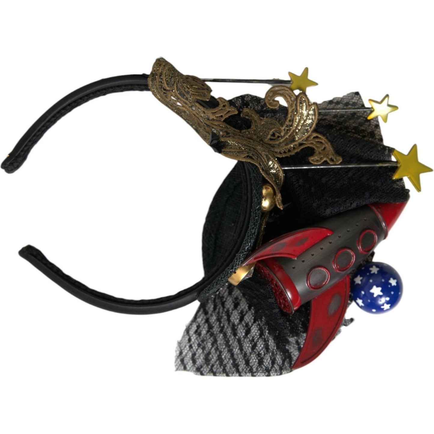 Dolce & Gabbana Multicolor Missile Rocket Crystal Stars Headband Diadem multicolor-missile-rocket-crystal-stars-headband-diadem