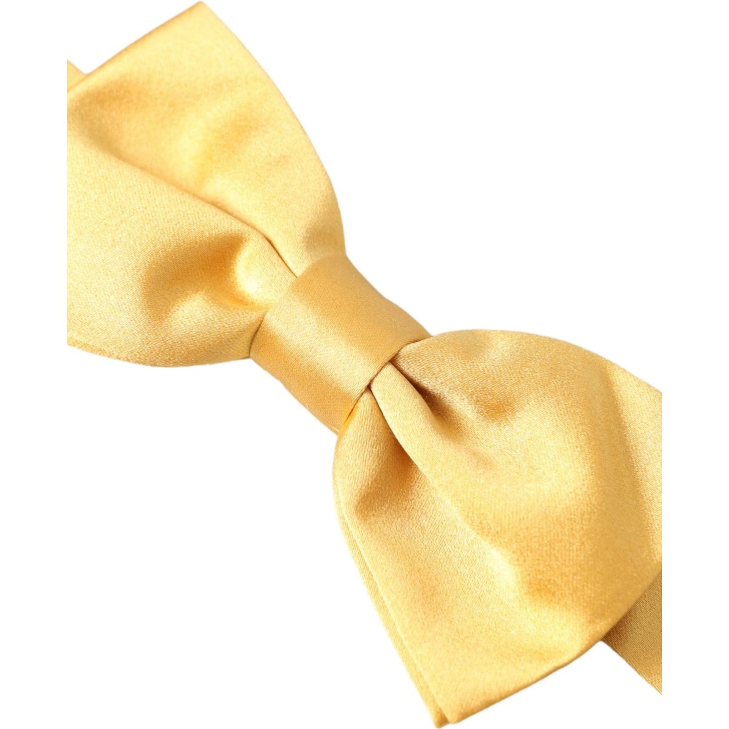 Yellow Silk Adjustable Neck Men Bow Tie