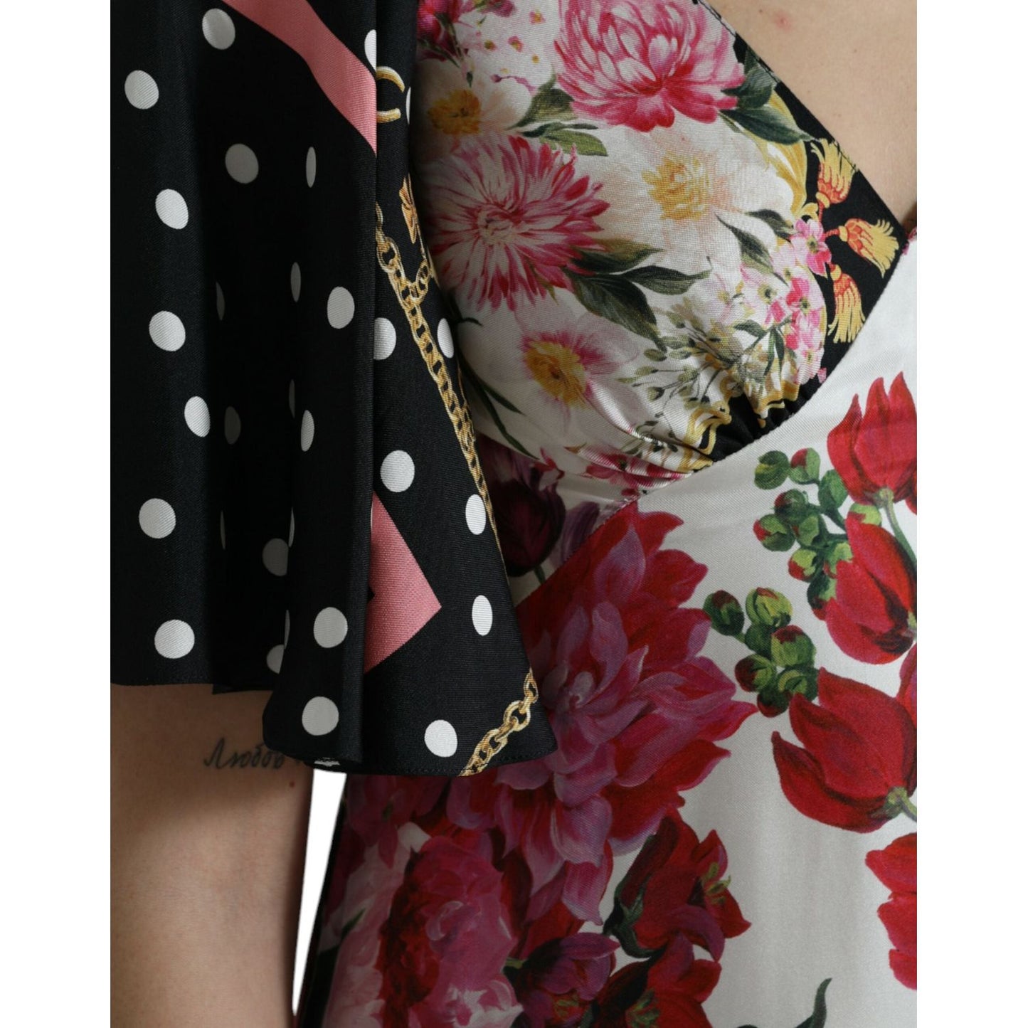 Dolce & Gabbana Elegant Floral Silk Maxi Dress multicolor-floral-print-silk-twill-gown-dress