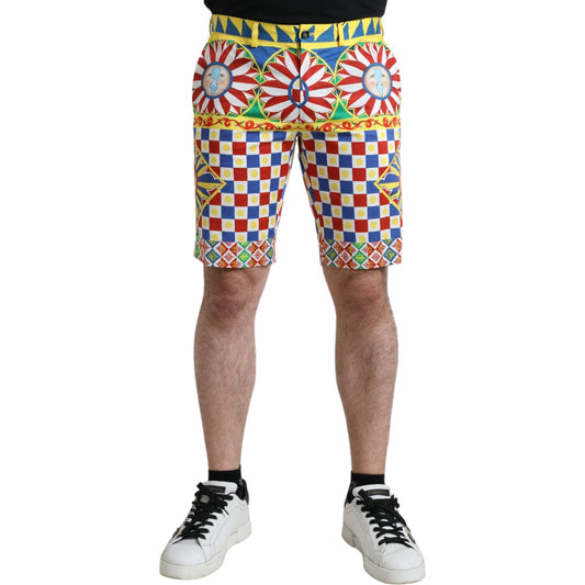 Dolce & Gabbana Multicolor Print Bermuda Shorts multicolor-print-bermuda-shorts