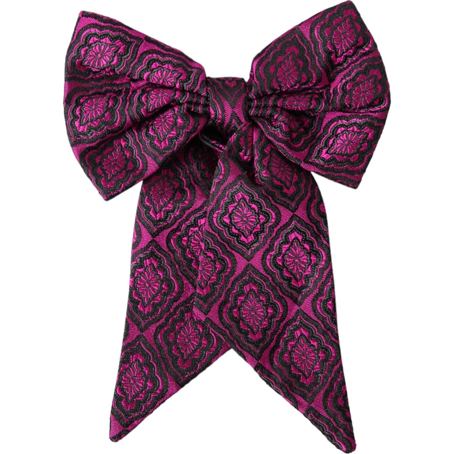 Purple Ribbon Silk Adjustable Neck Men Bow Tie