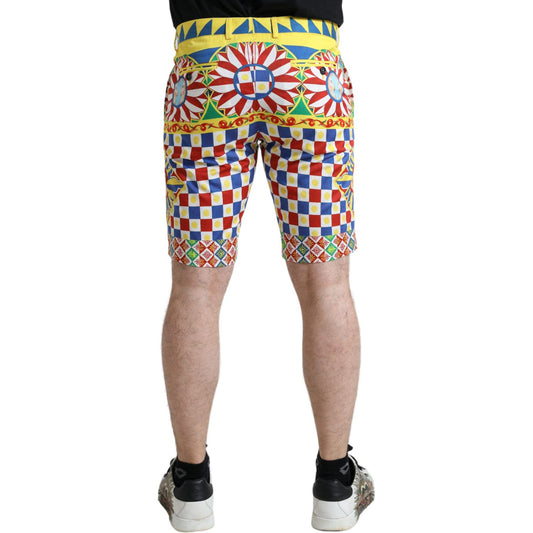Multicolor Print Bermuda Shorts