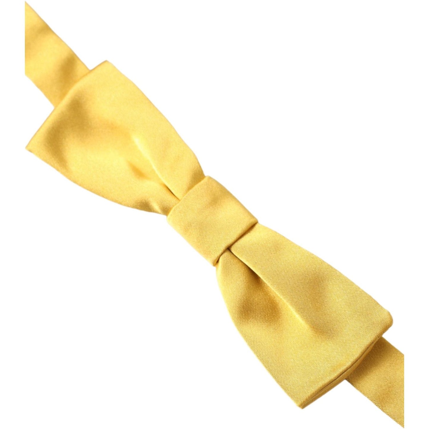 Yellow Silk Adjustable Neck Men Bow Tie