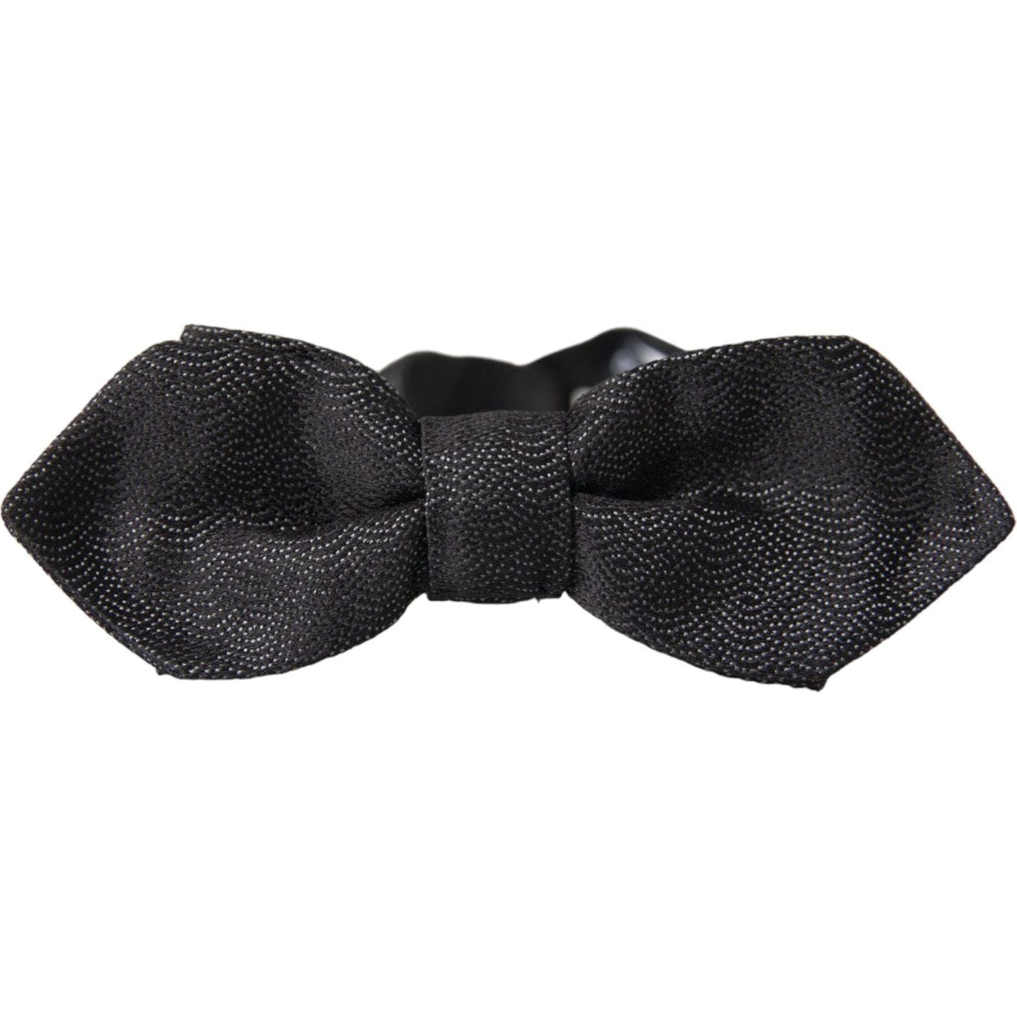 Black Silk Adjustable Neck Men Bow Tie