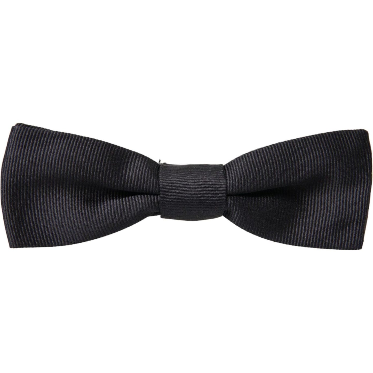 Black Silk Adjustable Neck Men Bow Tie