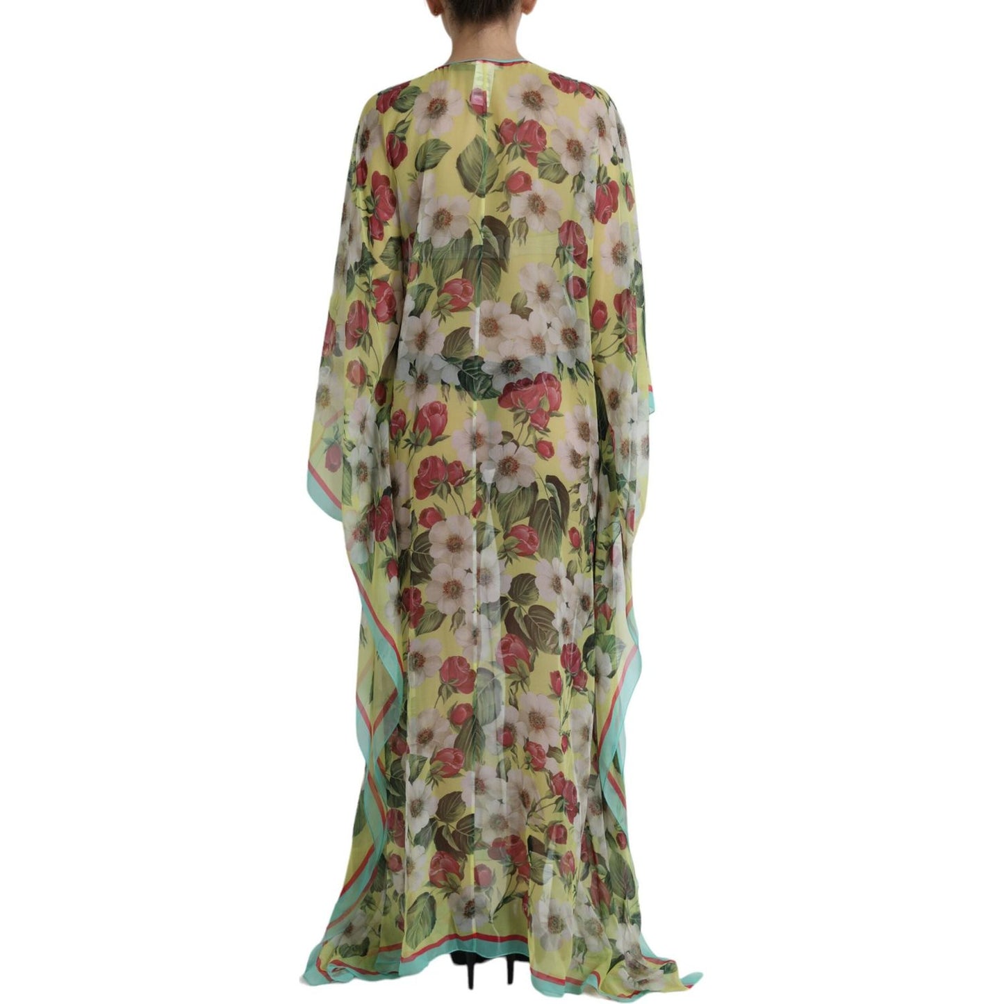 Dolce & Gabbana Elegant Floral Silk Maxi Dress elegant-floral-silk-maxi-dress