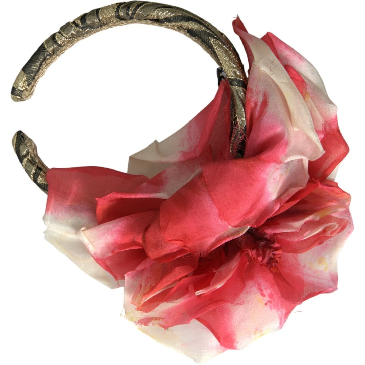 Dolce & Gabbana Multicolor Floral Applique Silk Women Headband Diadem multicolor-floral-applique-silk-women-headband-diadem