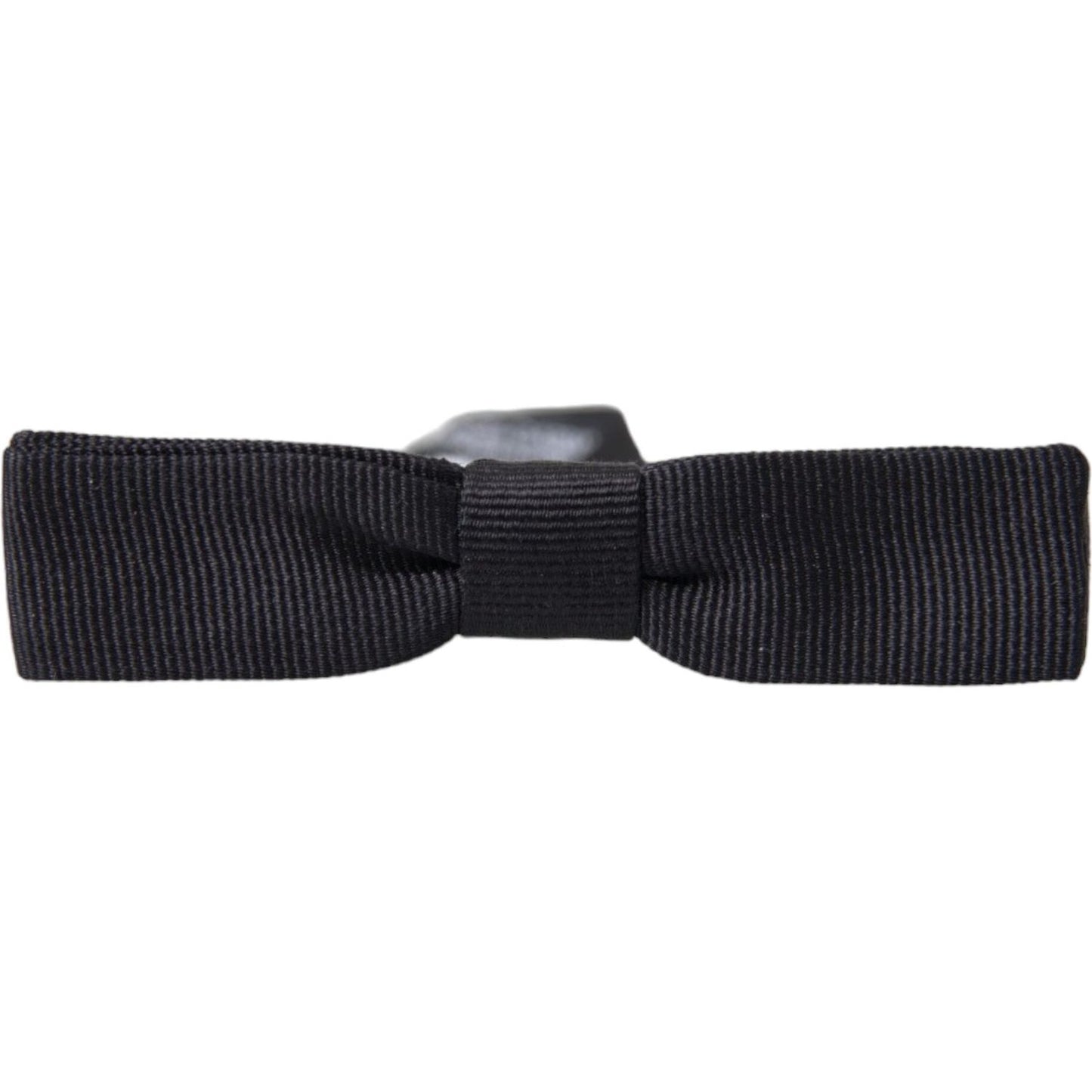 Black Silk Adjustable Men Neck Bow Tie