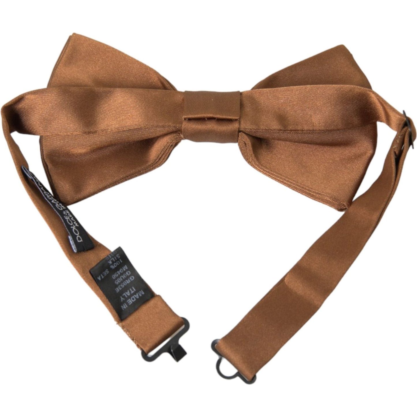 Brown Silk Adjustable Neck Men Bow Tie