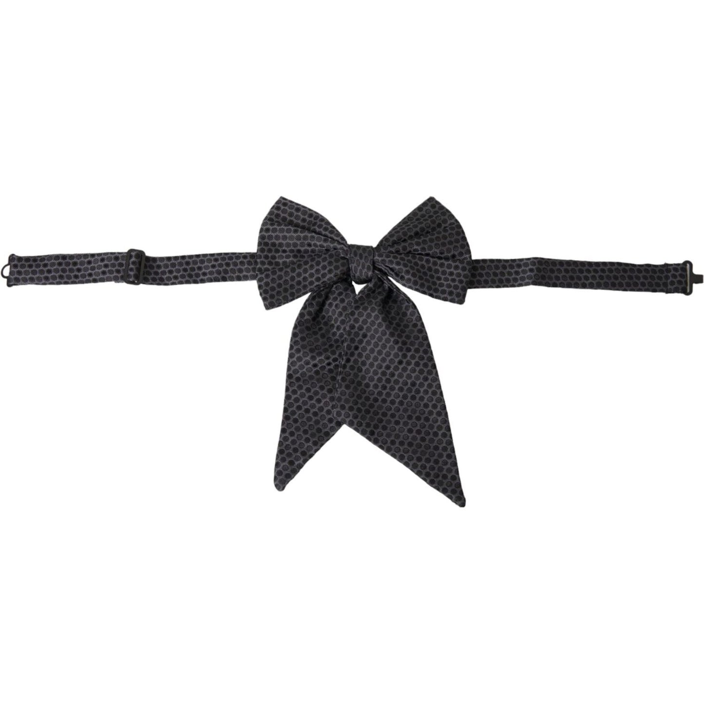 Black Ribbon Silk Adjustable Neck Bow Tie