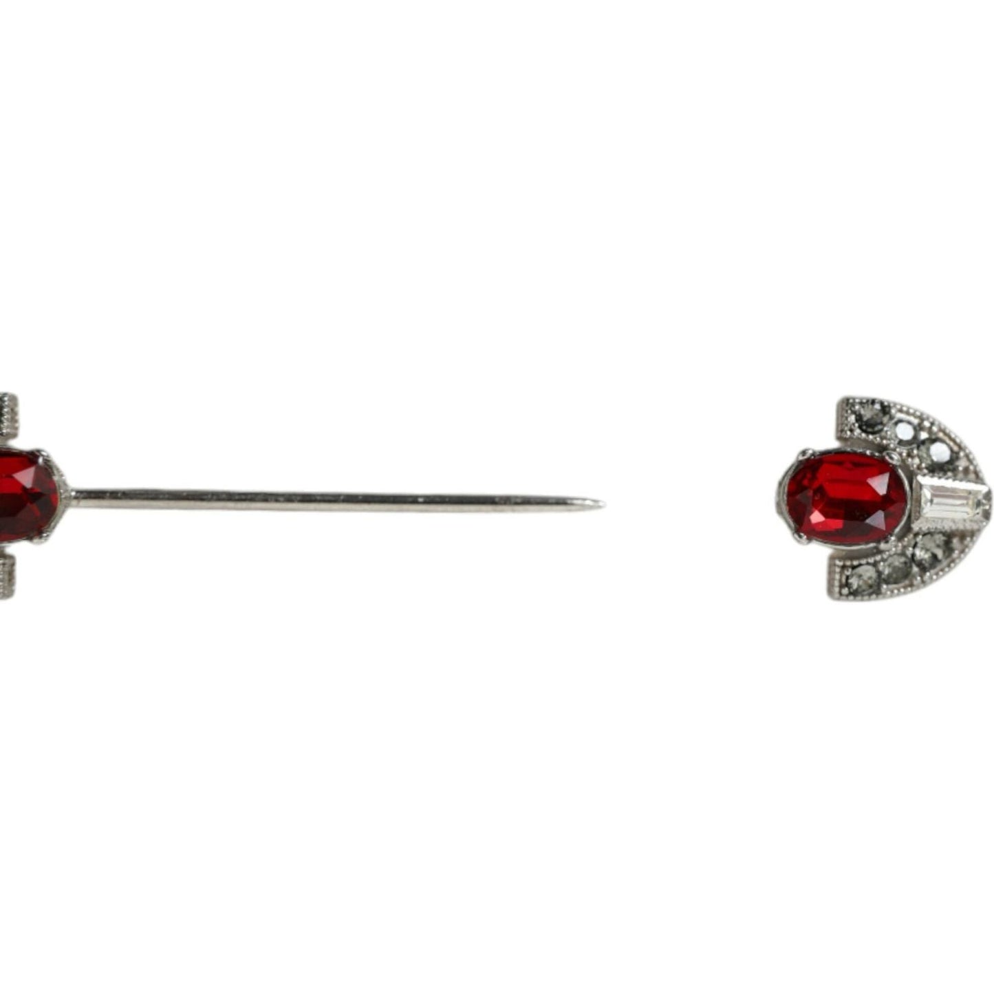 Dolce & Gabbana 925 Sterling Silver Crystals Pin Collar Brooch 925-sterling-silver-crystals-pin-collar-brooch