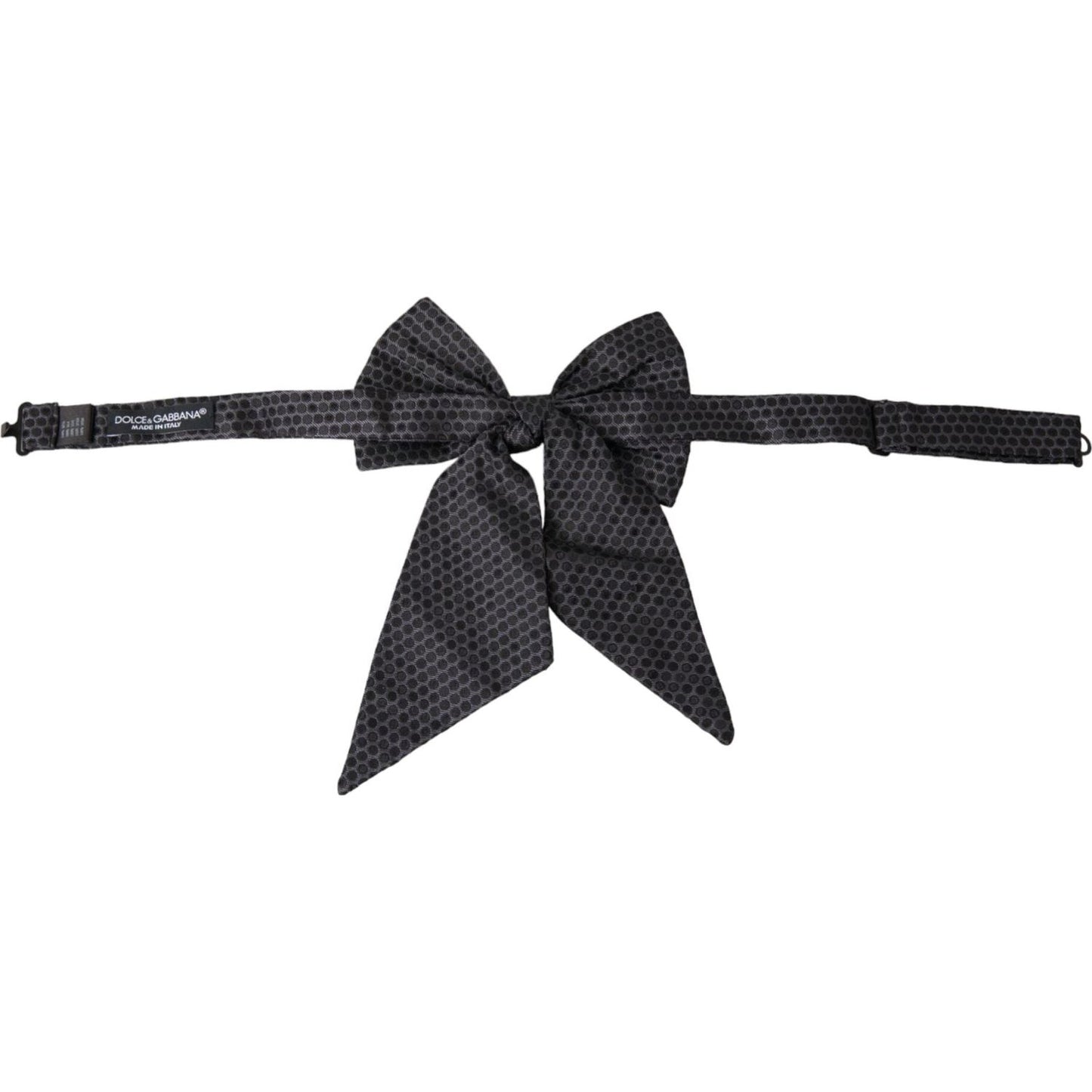 Black Ribbon Silk Adjustable Neck Bow Tie