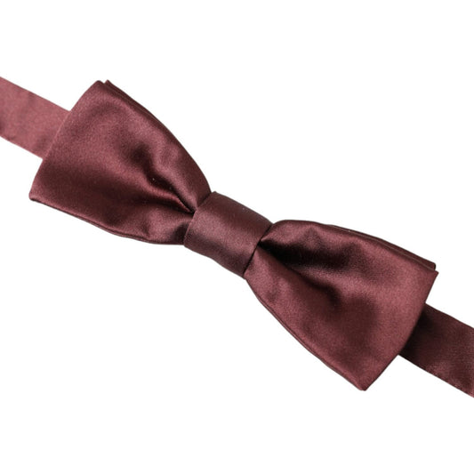 Brown Silk Adjustable Neck Men Bow Tie