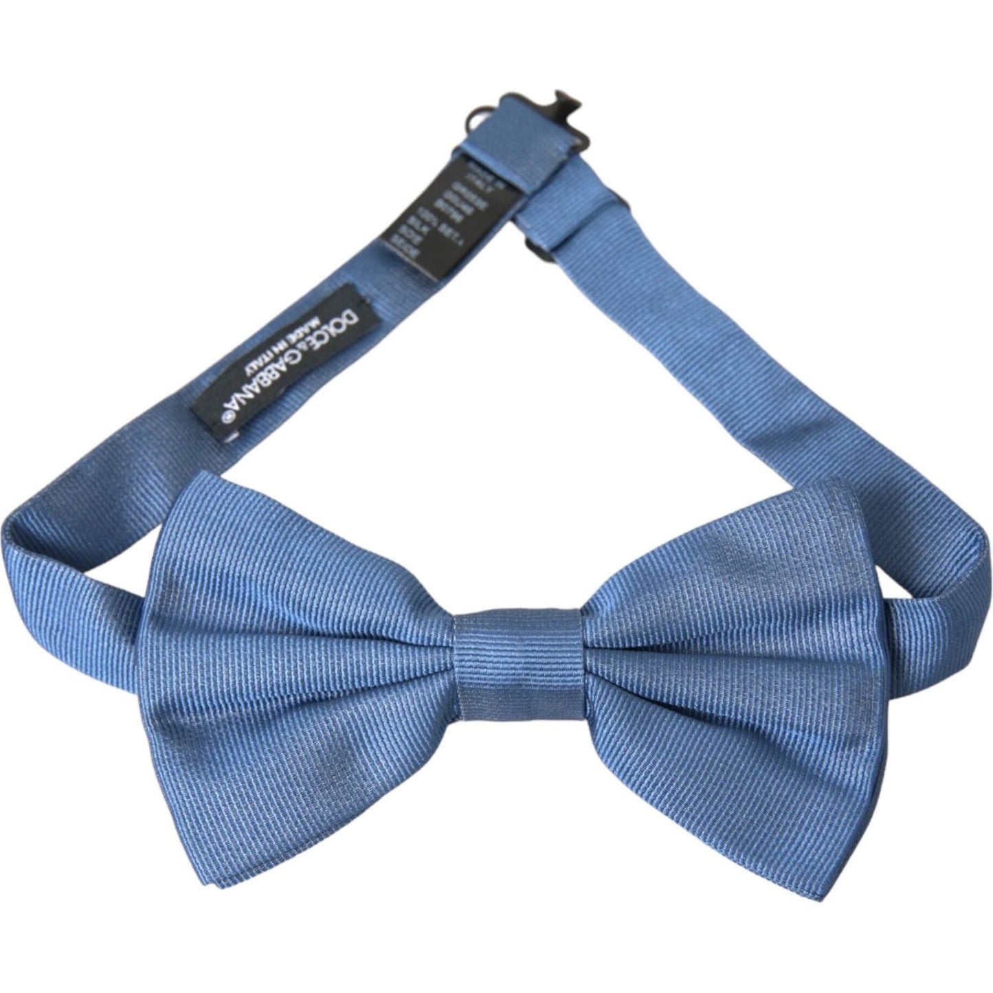 Blue Silk Adjustable Neck Men Bow Tie