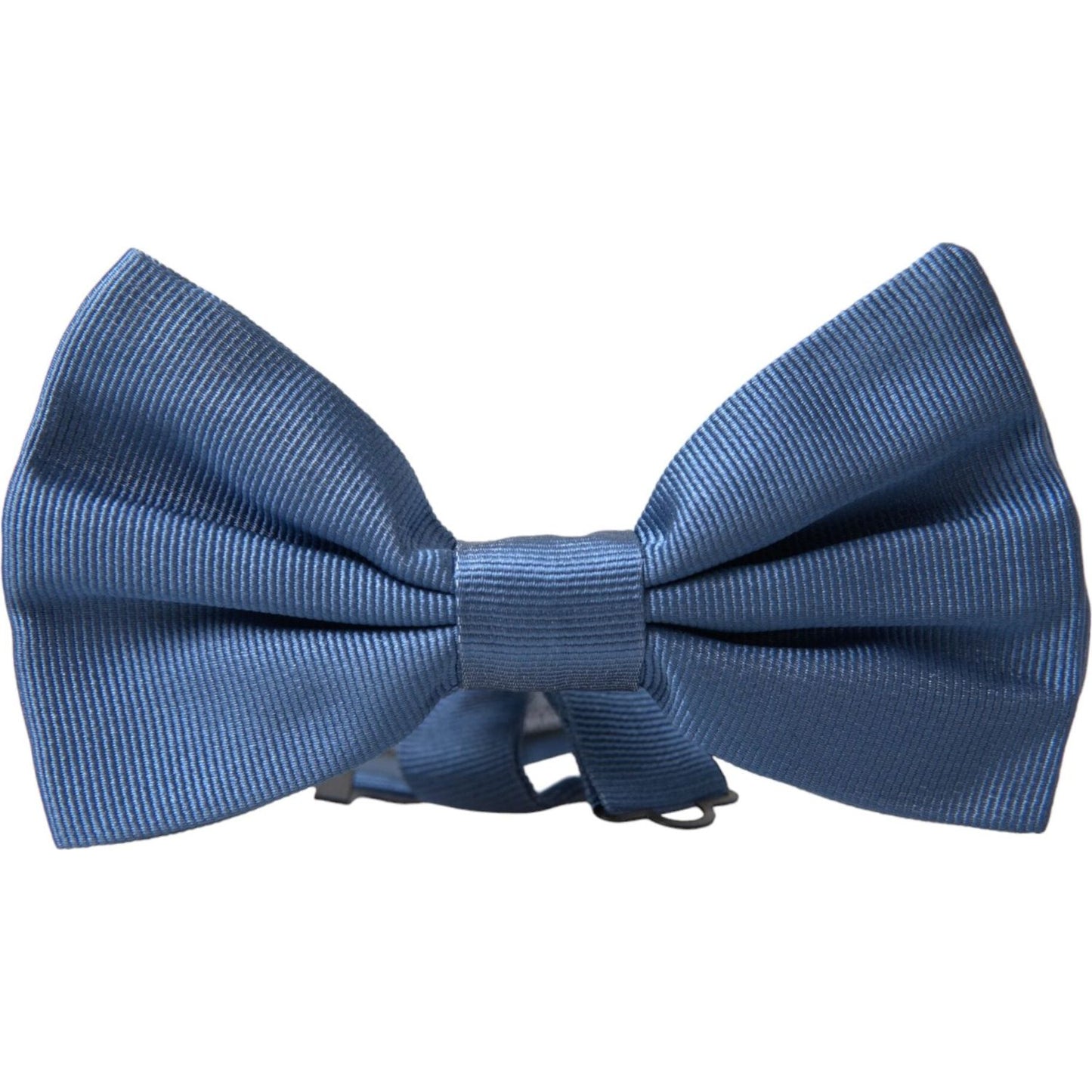 Blue Silk Adjustable Neck Men Bow Tie