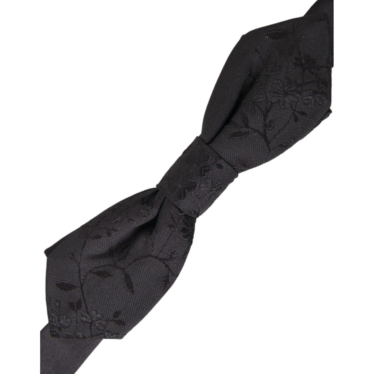 Black Silk Adjustable Neck Men Bow Tie