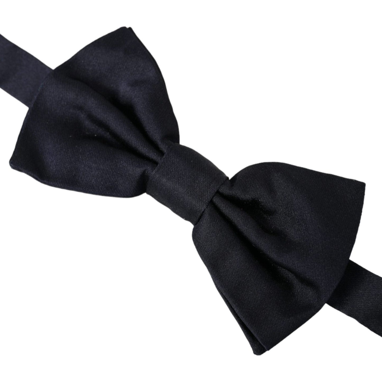 Dark Blue Silk Adjustable Neck Men Bow Tie