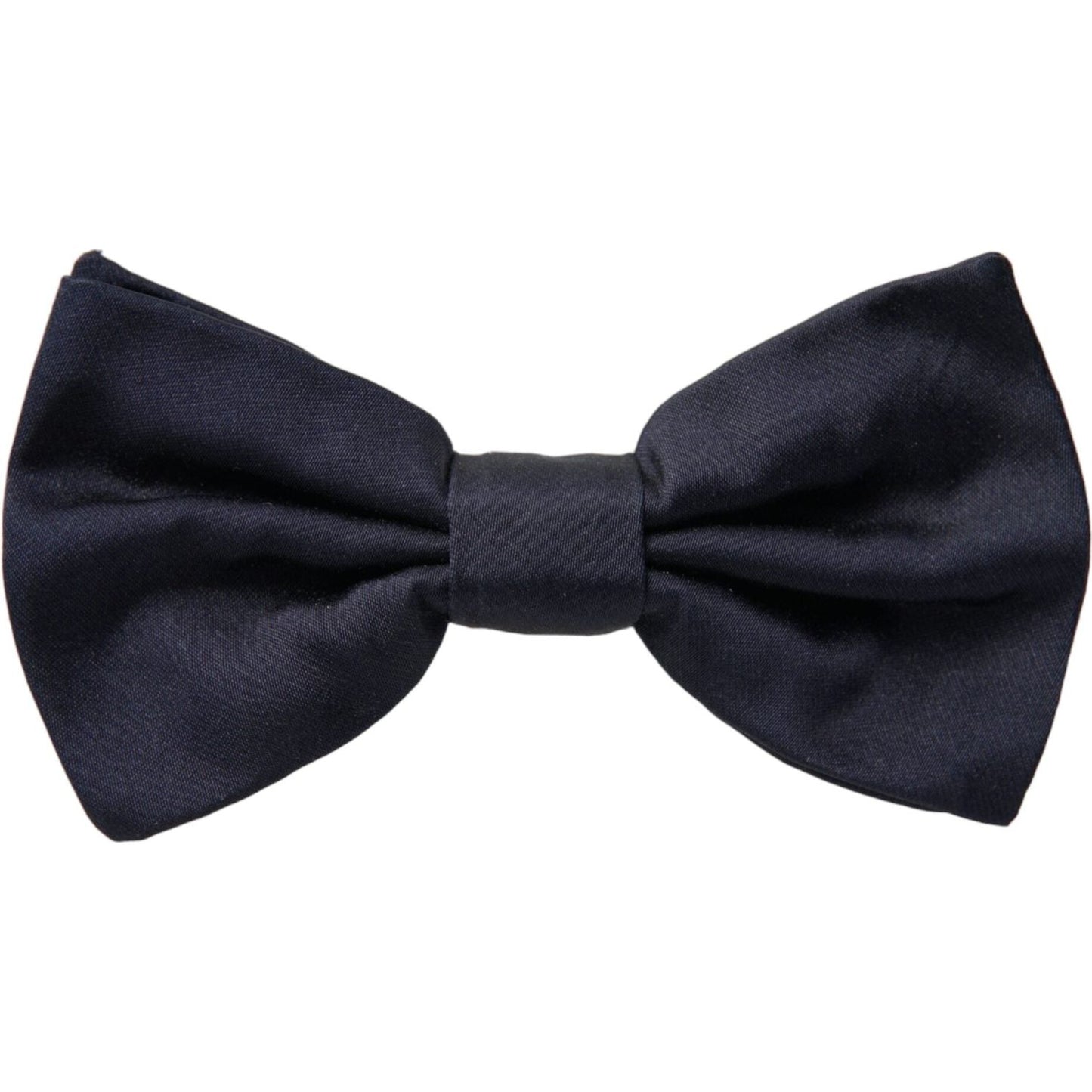 Dark Blue Silk Adjustable Neck Men Bow Tie