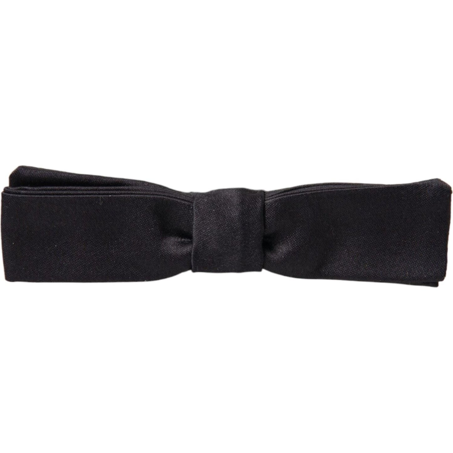 Dark Gray Silk Adjustable Neck Men Bow Tie
