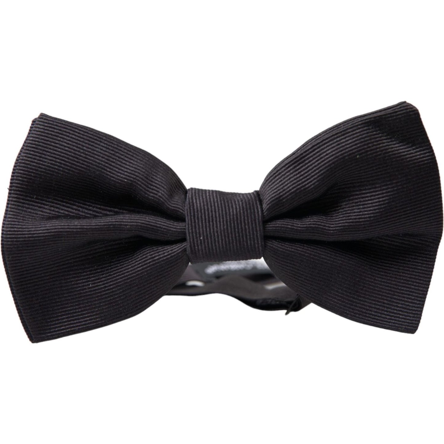 Black Silk Adjustable Neck Men Bow Tie