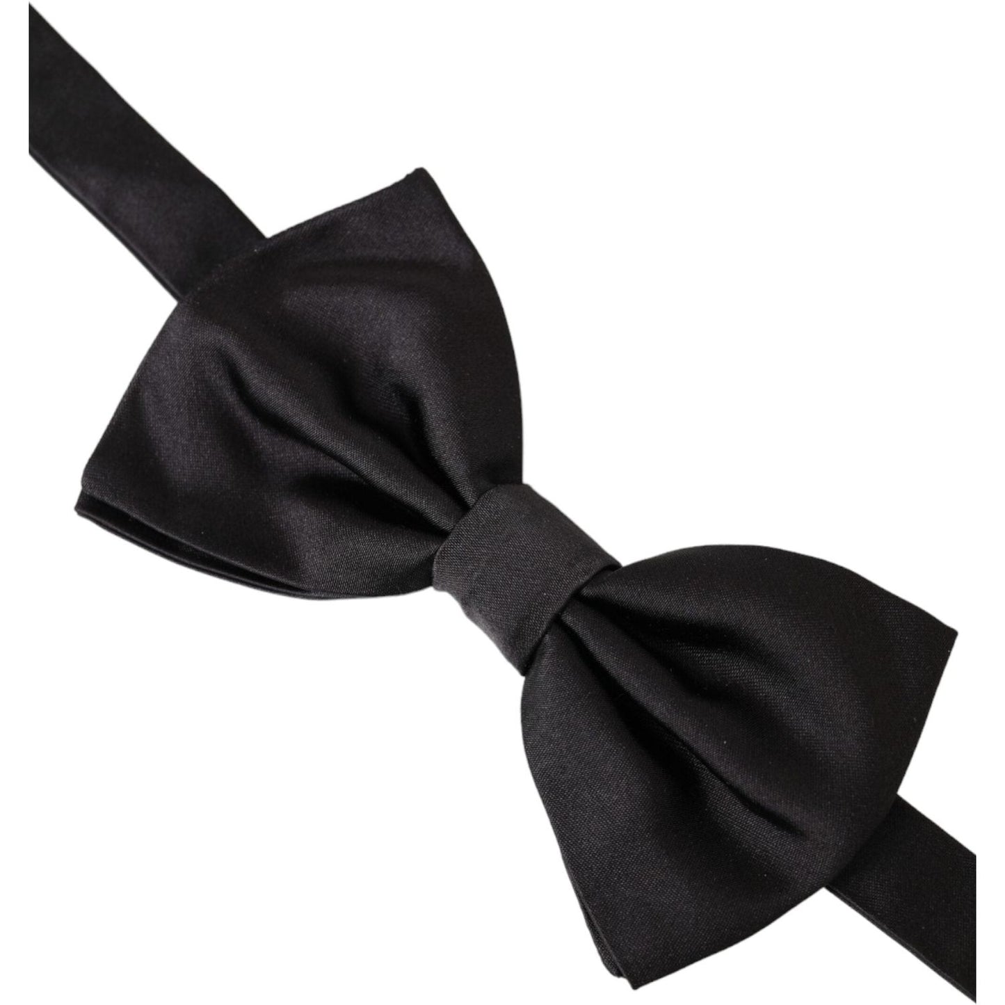 Black Silk Adjustable Neck Men Bow Tie