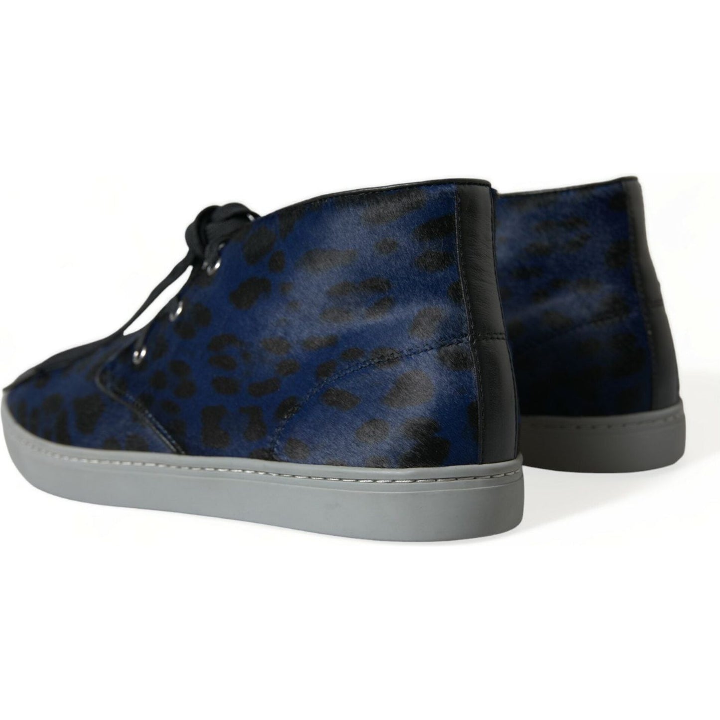 Dolce & Gabbana Chic Blue Leopard Print Mid-Top Sneakers blue-calfskin-leopard-mid-top-sneakers-shoes