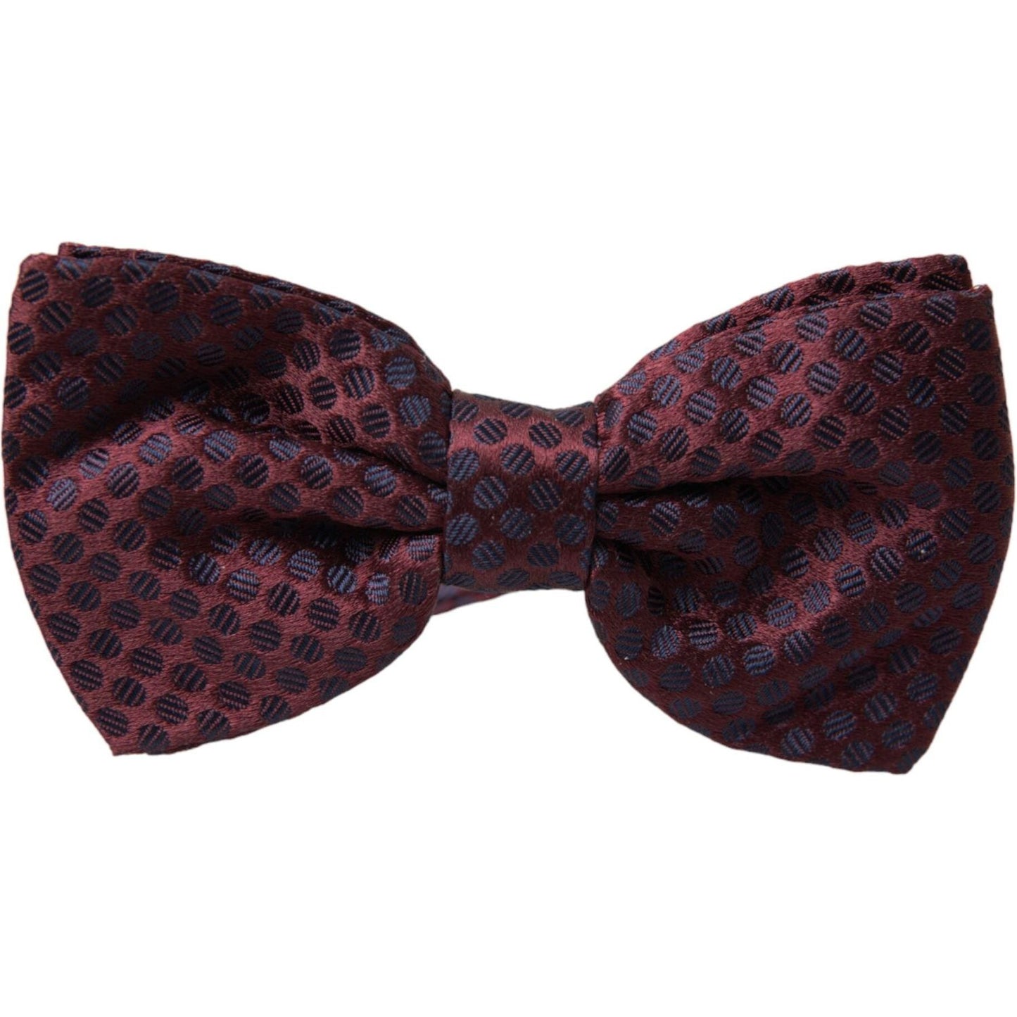 Maroon Polka Dots Silk Adjustable Neck Bow Tie