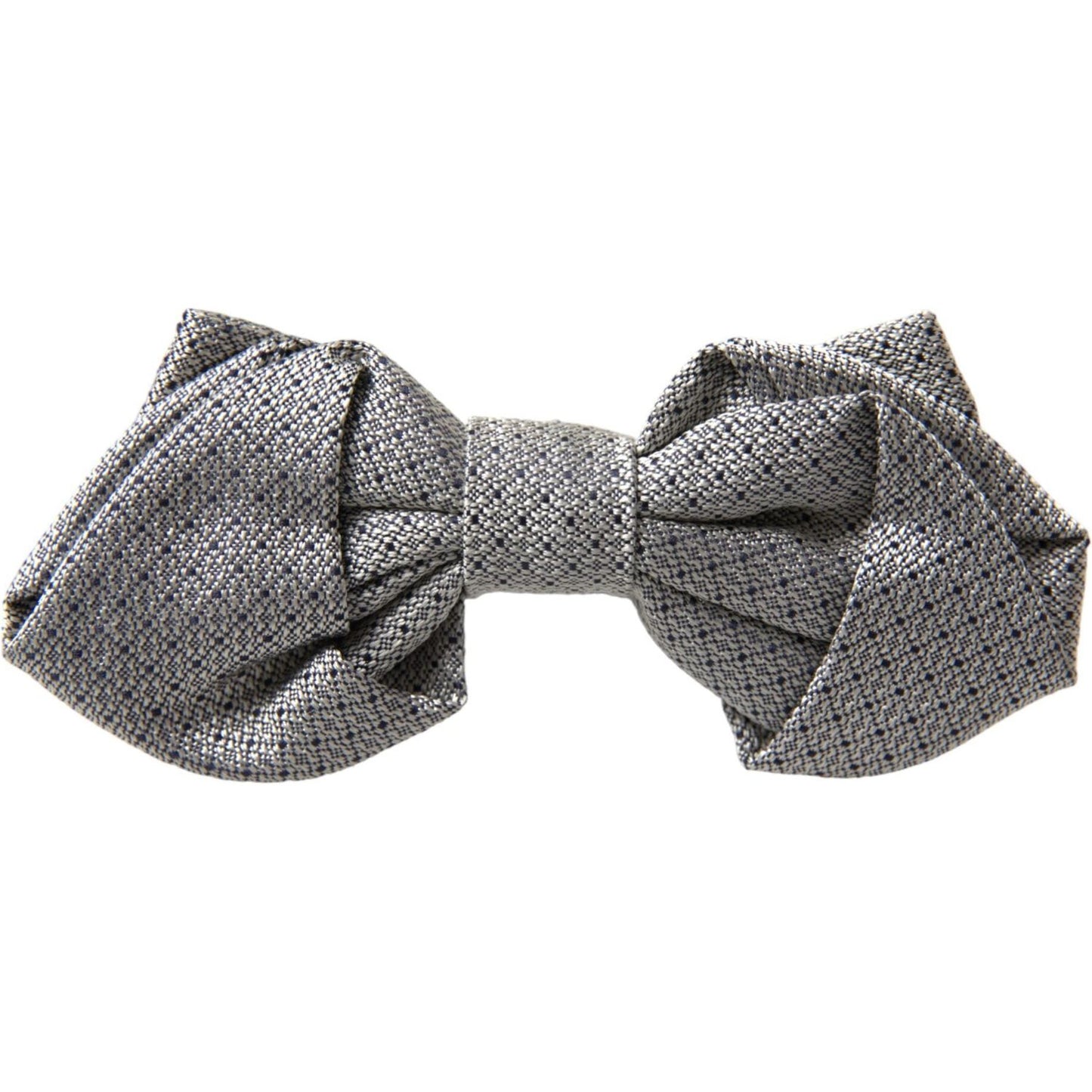 Gray Silk Adjustable Neck Men Bow Tie