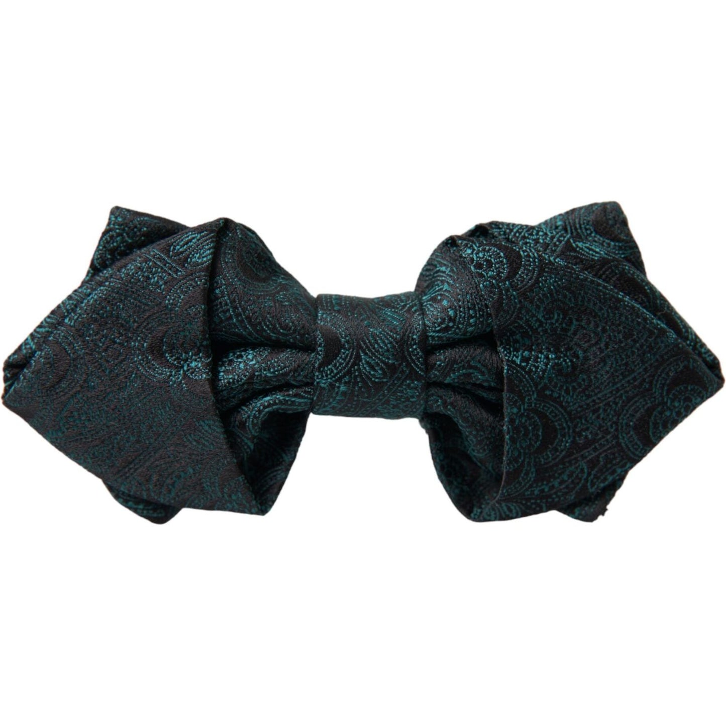 Green Bandana Silk Adjustable Neck Bow Tie