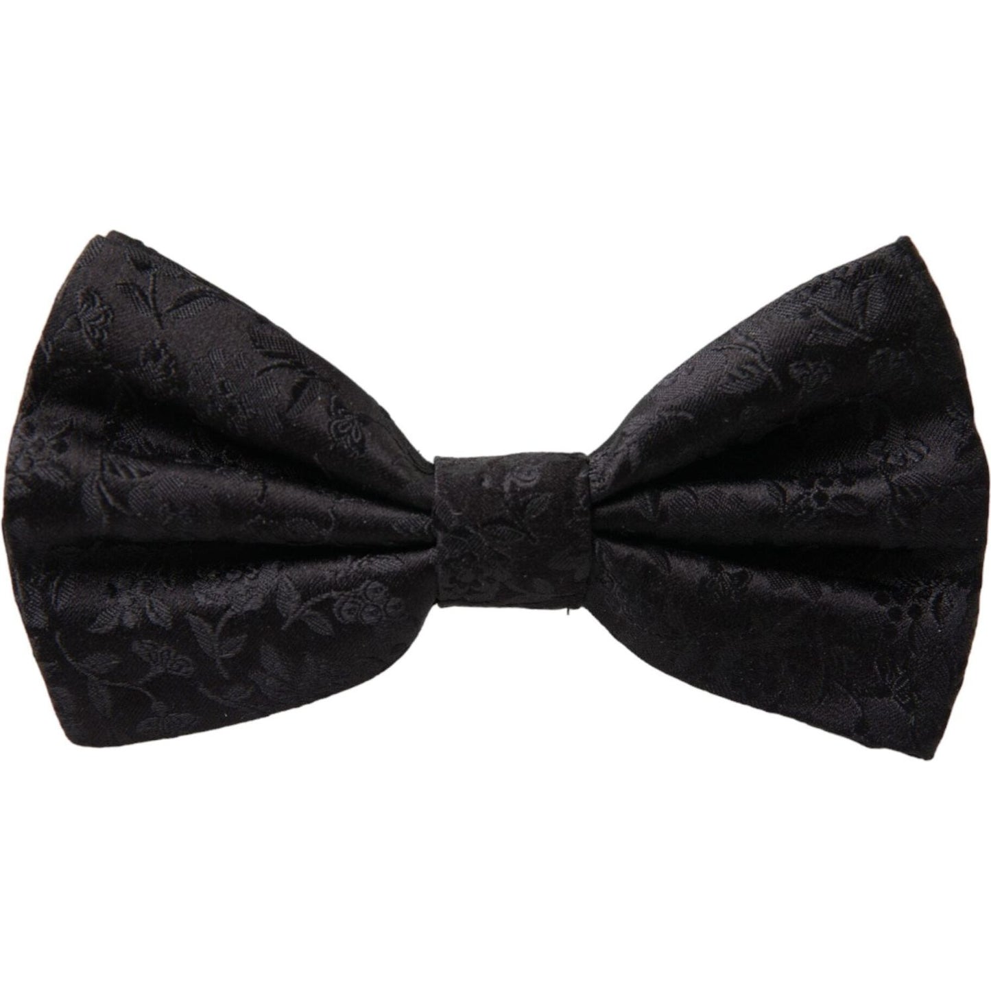 Black Brocade Silk Adjustable Neck Men Bow Tie