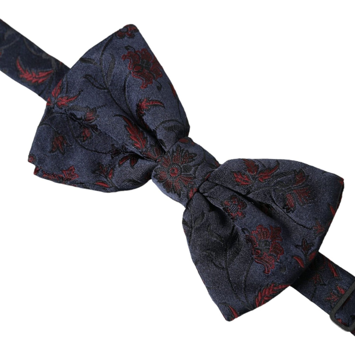 Blue Floral Brocade Adjustable Neck Men Bow Tie