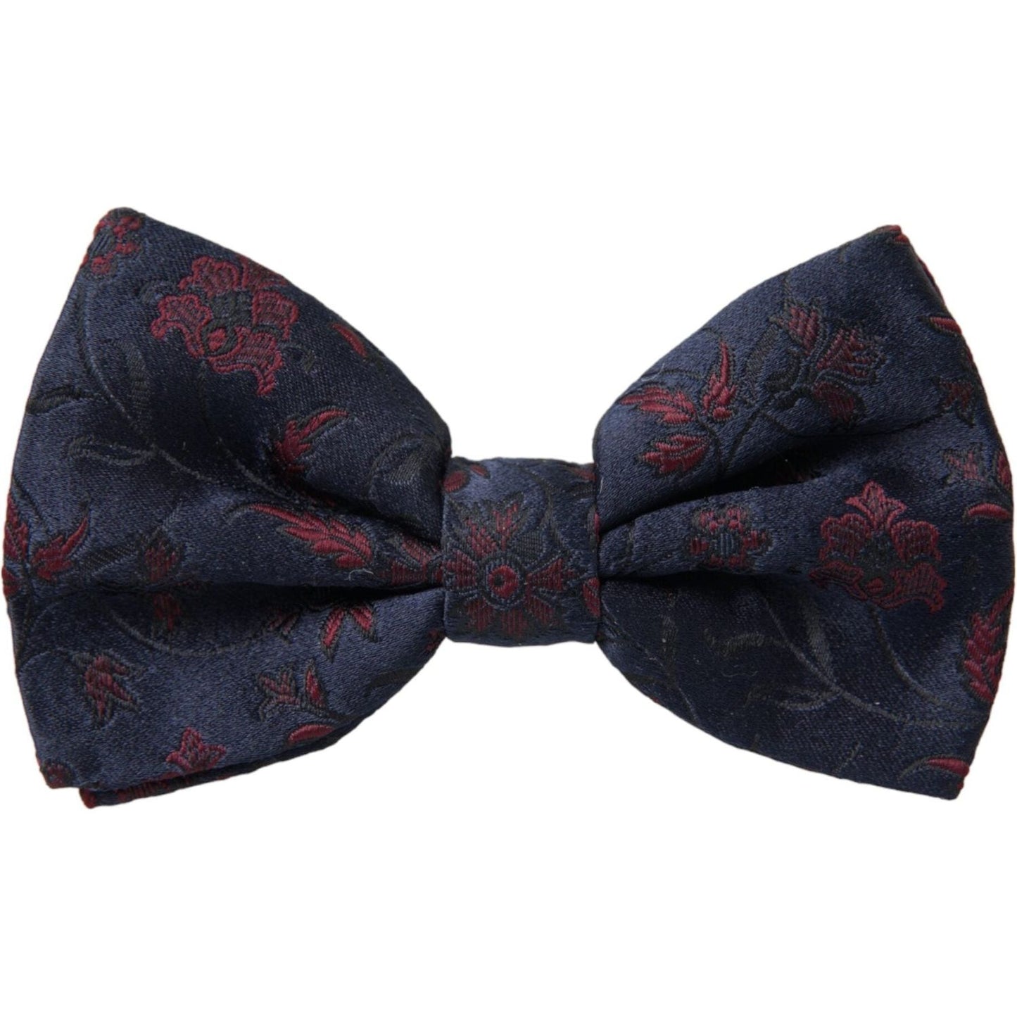 Blue Floral Brocade Adjustable Neck Men Bow Tie