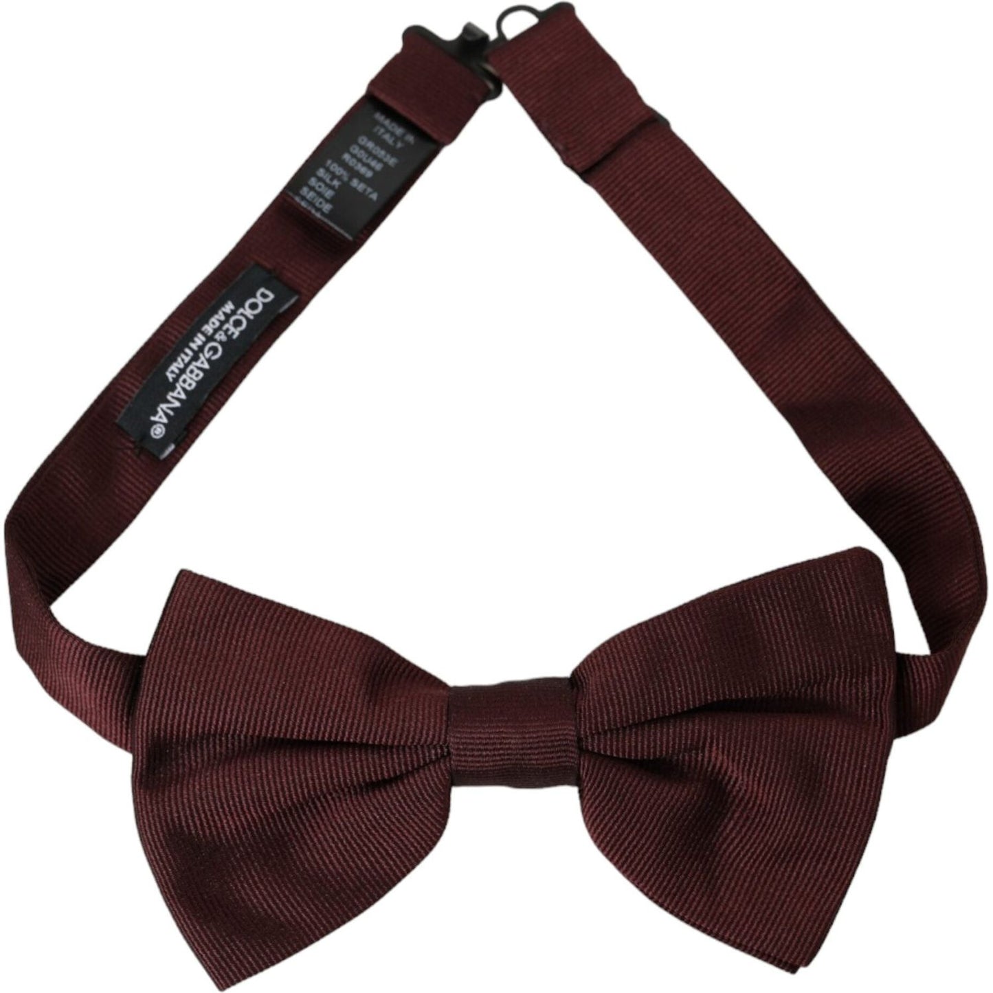 Maroon Silk Adjustable Neck Men Bow Tie