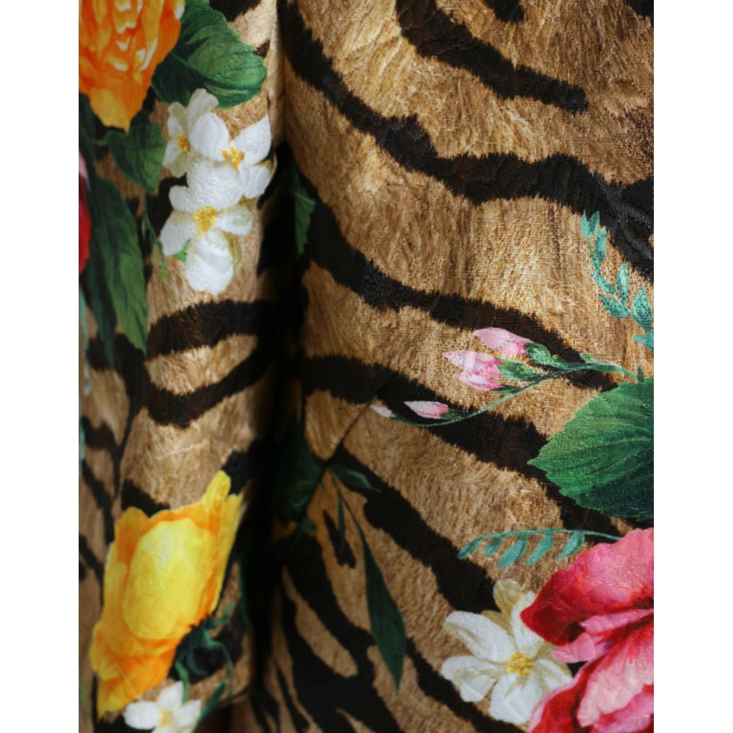 Dolce & Gabbana | Animal & Floral Print Mini Shift Dress| McRichard Designer Brands   