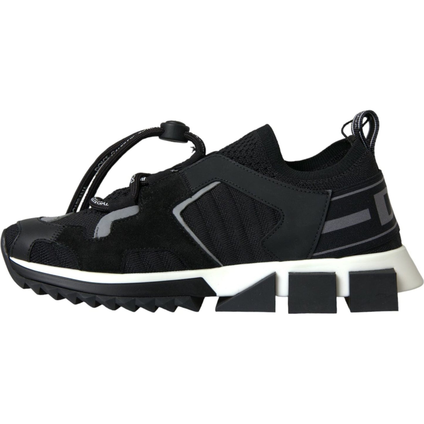 Dolce & Gabbana Black Mesh Sorrento Trekking Sneakers Shoes black-mesh-sorrento-trekking-sneakers-shoes-1