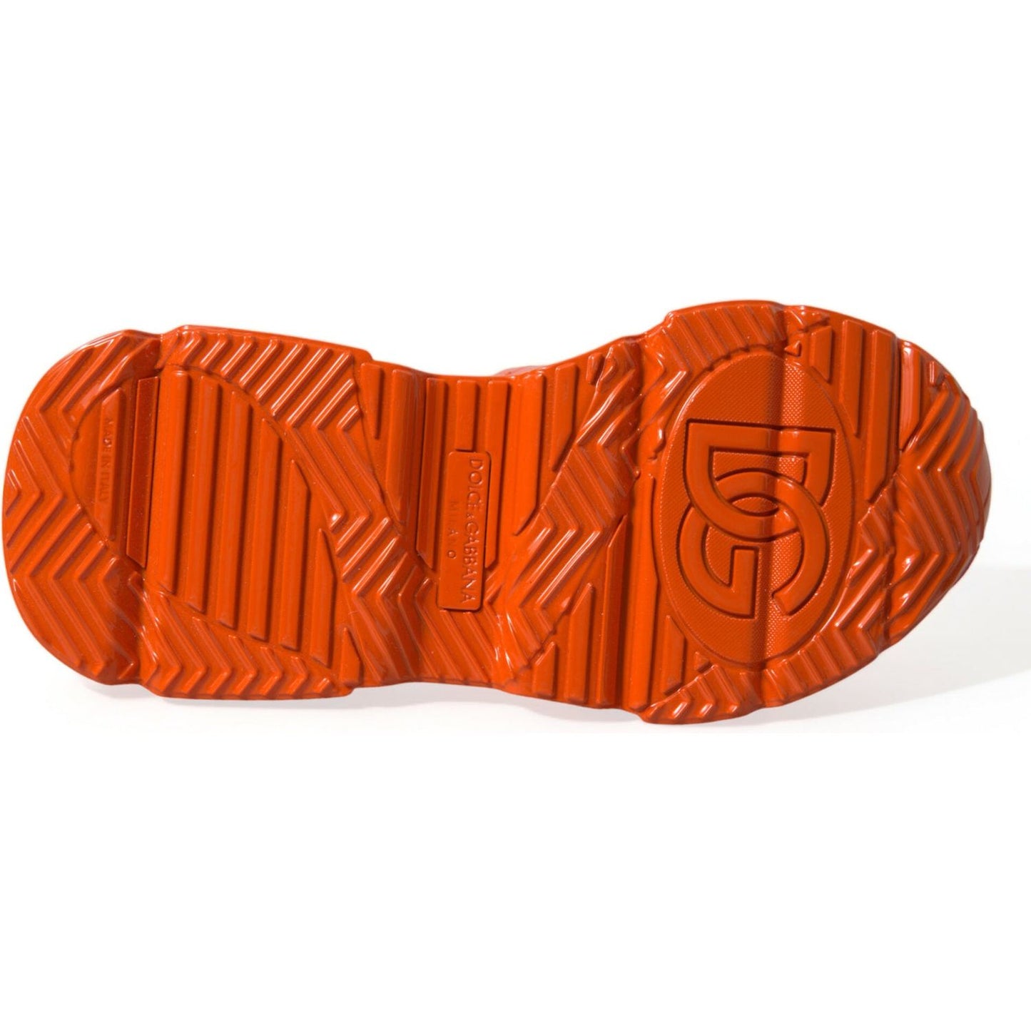Dolce & Gabbana Orange Breezy High-Top Sneakers Charm orange-multi-panel-chunky-high-top-sneakers-shoes
