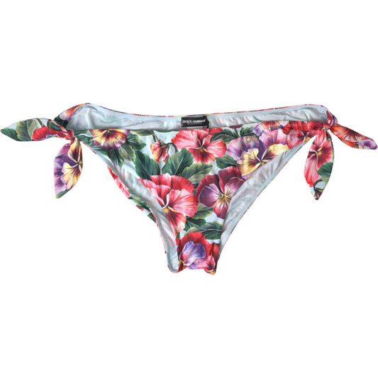 Dolce & Gabbana Elegant Floral Bikini Bottom elegant-floral-bikini-bottom