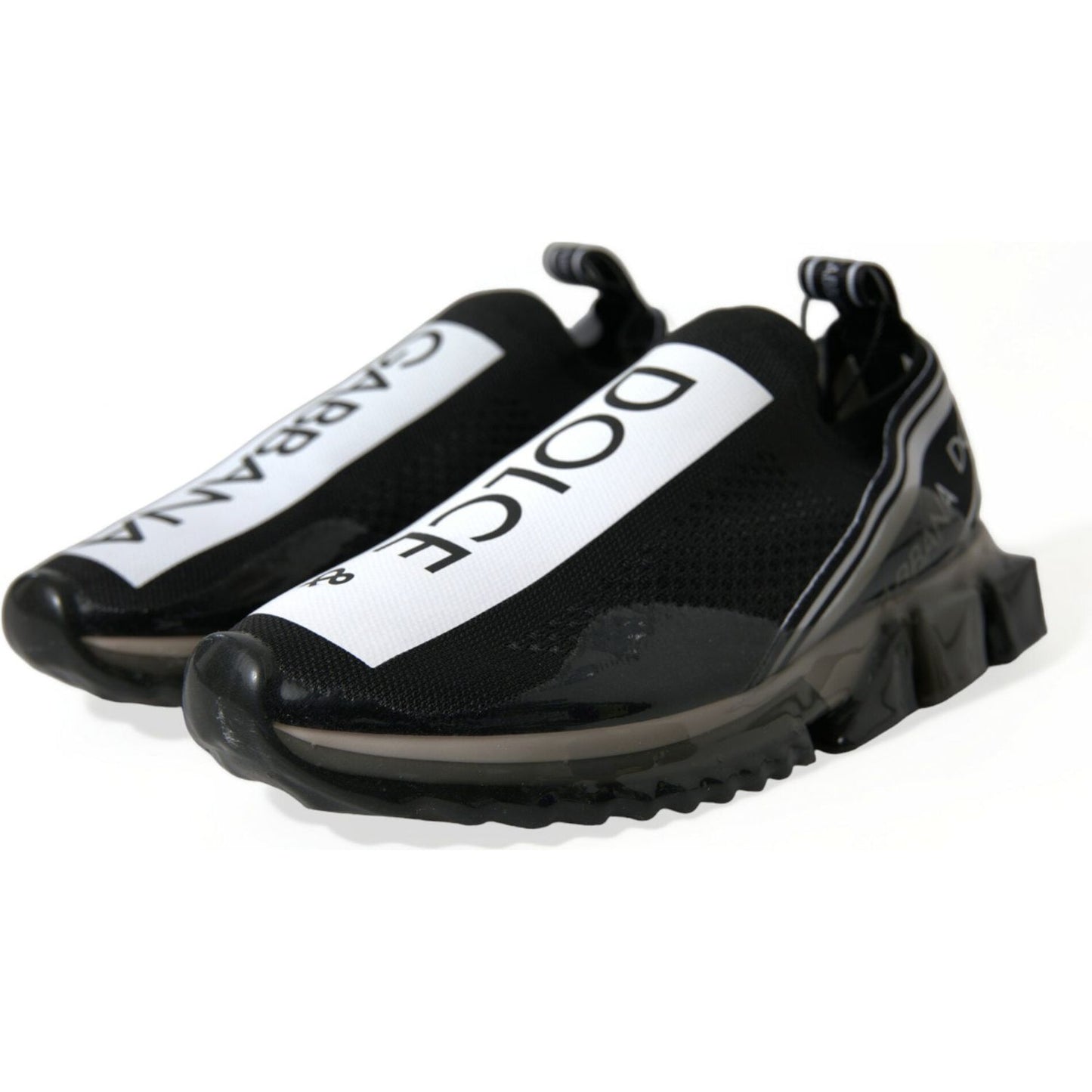 Dolce & Gabbana Elegant Black & White Sorrento Sneakers elegant-black-white-sorrento-sneakers