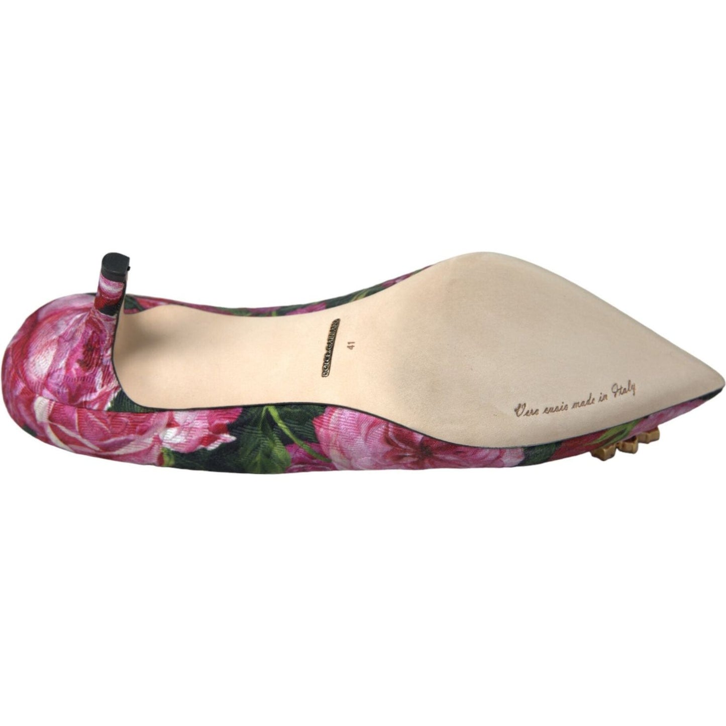 Dolce & Gabbana Multicolor Floral Brocade Crystal Heels Pumps Shoes multicolor-floral-brocade-crystal-heels-pumps-shoes