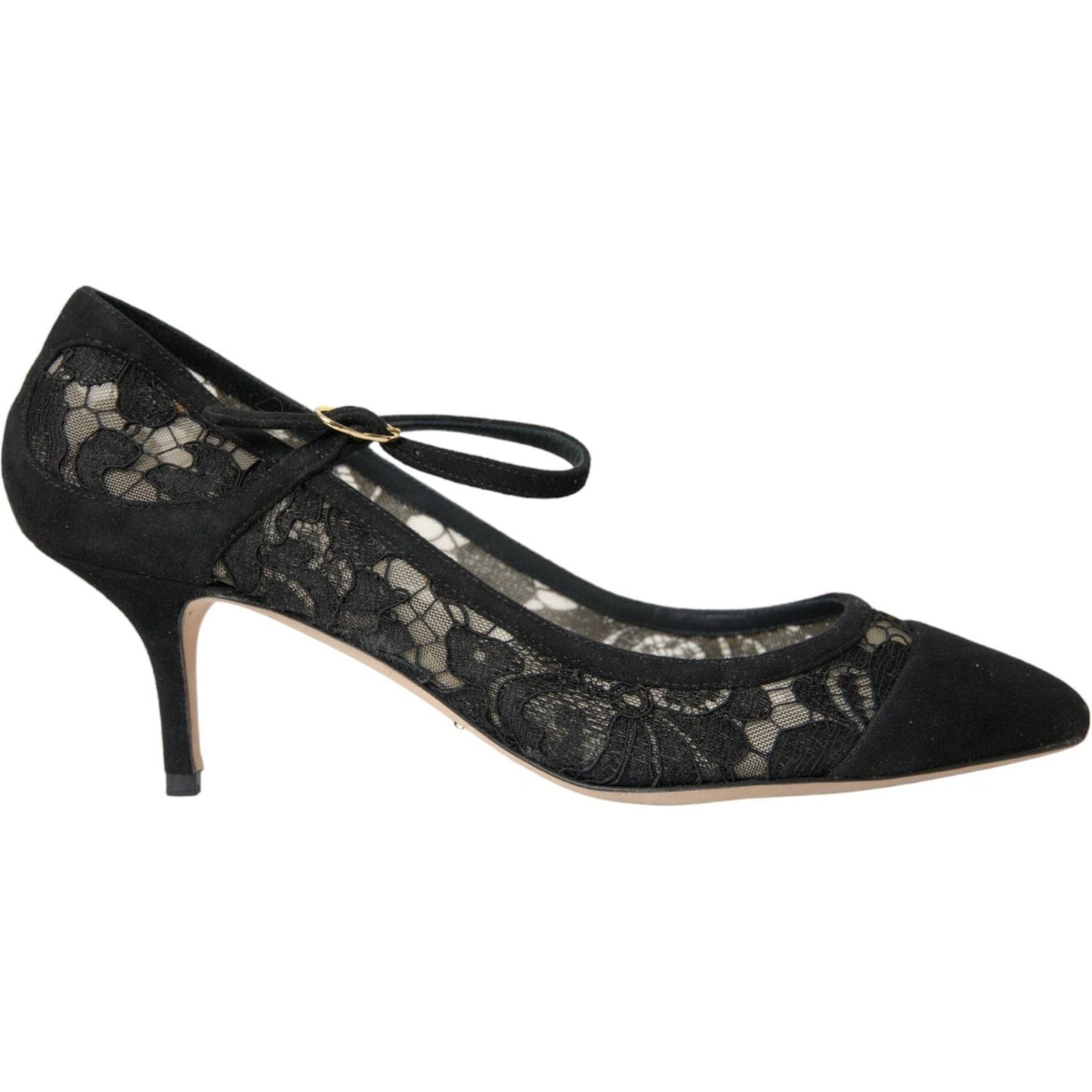 Dolce & Gabbana Black Taormina Lace Mary Janes Pumps Shoes black-taormina-lace-mary-janes-pumps-shoes