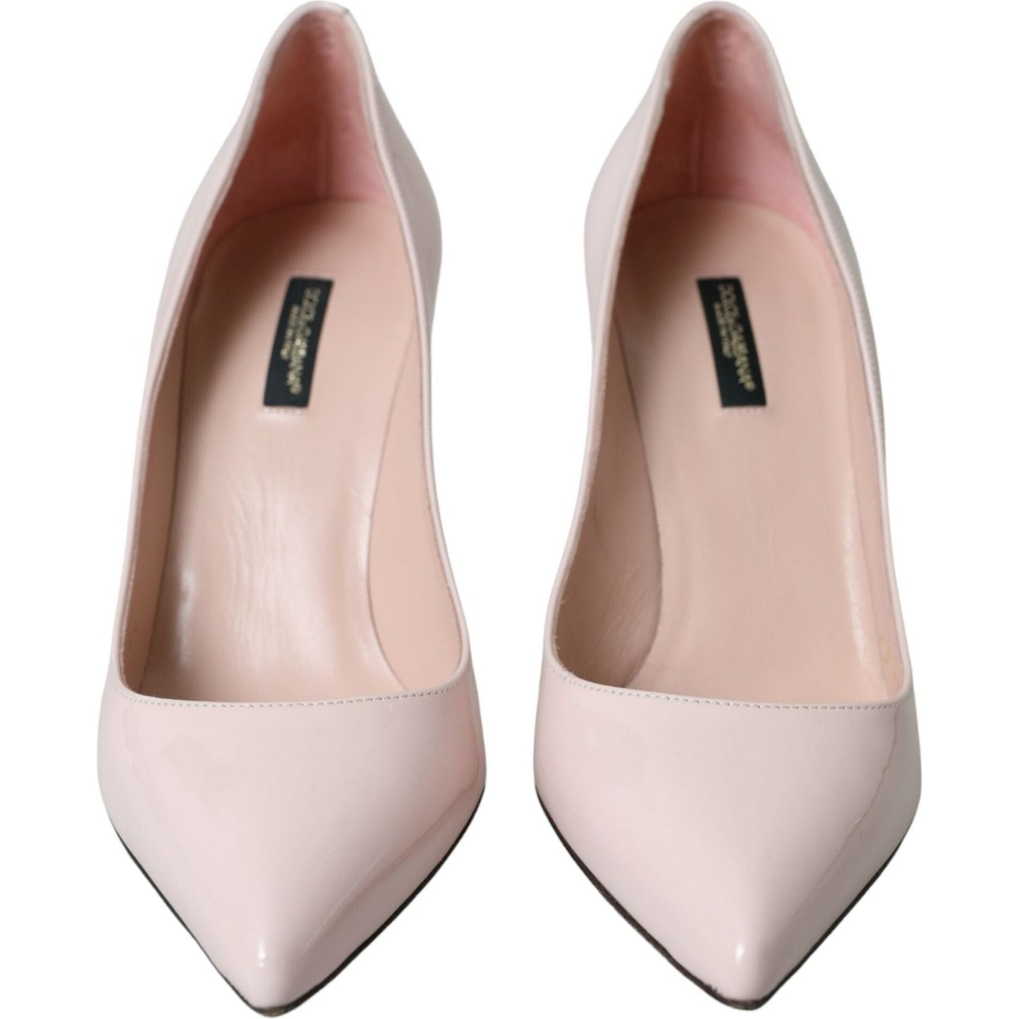 Dolce & Gabbana Light Pink Leather Bellucci Heels Pumps Shoes light-pink-leather-bellucci-heels-pumps-shoes