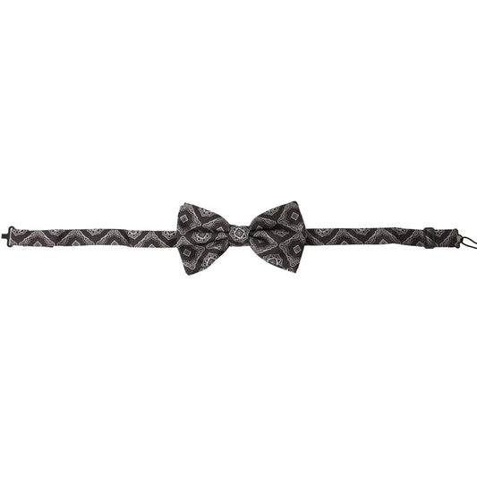 Dolce & GabbanaElegant Silk Tied Bow Tie in Black & WhiteMcRichard Designer Brands£119.00